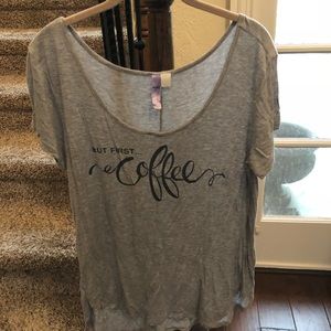 “But First Coffee” Slouchy Tee